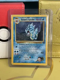 Pokemon TCG Giovanni's Gyarados 5/132 Gym Challenge Holo - Image 1