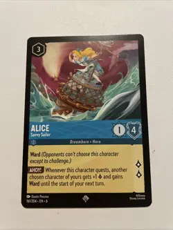 Alice Savvy Sailor 161/204 Azurite Sea Regular Disney Lorcana - Image 1
