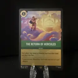 The Return of Hercules 118/204 Disney Lorcana Archazia's Island LEGENDARY - Image 1