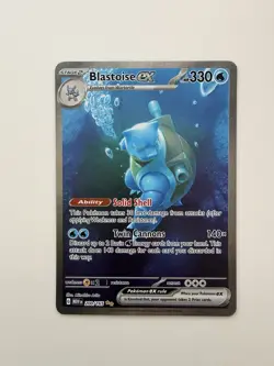 Pokemon TCG Blastoise EX 151 Ultra Rare Card Scarlet Violet 200/165 - Image 1