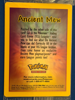 Factory Sealed Ancient Mew Pokemon Mint Pack Dbl Holo Movie 2000 Promo Card - Image 1