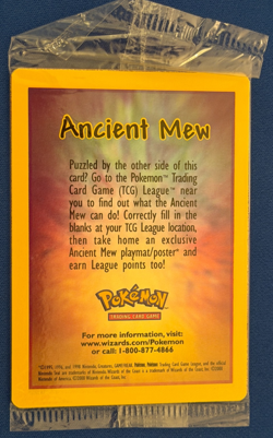 Factory Sealed Ancient Mew Pokemon Mint Pack Dbl Holo Movie 2000 Promo Card - Image 3