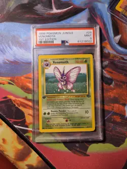 PSA 9 MINT Venomoth 29 Jungle 1st Edition Pokemon Card WOW LOOK FAST - Image 1