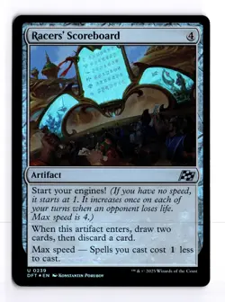Racers' Scoreboard 239 Foil Aetherdrift U MTG LP - Image 1