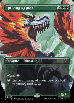 Hulking Raptor (Borderless) The Lost Caverns of Ixalan Regular - Image 1