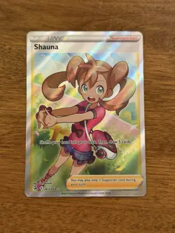 Shauna Pokemon Fusion Strike 263/264 Ultra Rare Full Art Holo NM PACK FRESH - Image 1