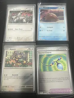 Lot Of 4 Mos it Pokemon TCG Phantasmal Flames Error Misfcut Cards - Image 1