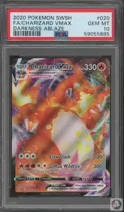 Charizard Vmax 020/189 Darkness Ablaze Pokemon PSA 10 - Image 1
