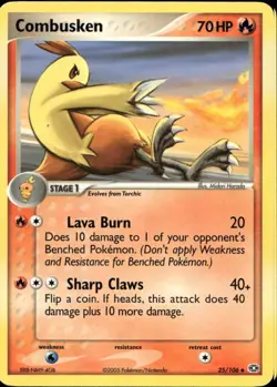 Combusken 25/106 Uncommon EX Emerald Pokemon - Image 1