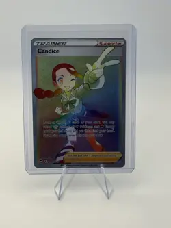 Pokemon TCG SWSH Silver Tempest Candice 204/195 Full Art Rainbow Secret Rare NM! - Image 1
