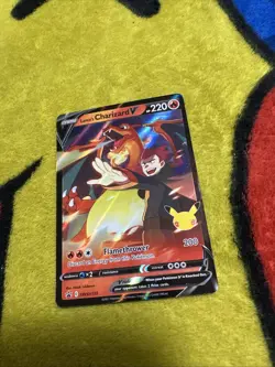Pokemon Sword & Shield Black Star Promo Lance’s Charizard V SWSH133 NM/M - Image 1