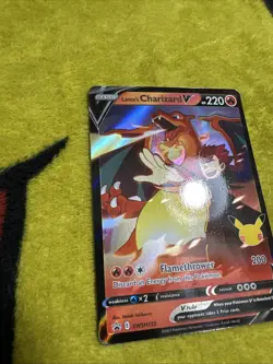 Pokemon Sword & Shield Black Star Promo Lance’s Charizard V SWSH133 NM/M - Image 2