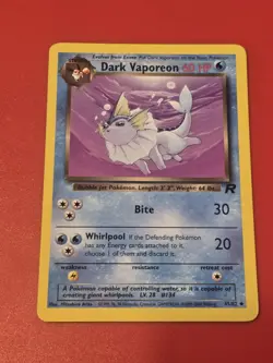 Dark Vaporeon Pokemon Team Rocket #45 2000 - Image 1