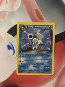 Pokemon TCG - Dark Blastoise 20/82 1st Edition Team Rocket Non-Holo - LP - Image 1