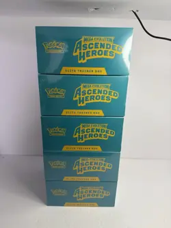 Pokemon Ascended Heroes Elite Trainer Box ETB Lot of (5) BRAND NEW SEALED! - Image 4
