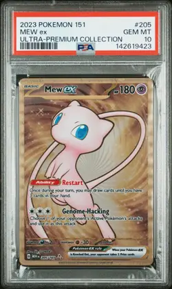 2023 POKEMON 151 ULTRA-PREMIUM COLLECTION 205 MEW EX PSA 10 GEM MINT - Image 1