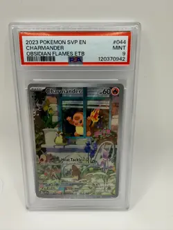 2023 POKEMON SVP EN-SV BLACK STAR PROMO #044 CHARMANDER PSA 9 - Image 1