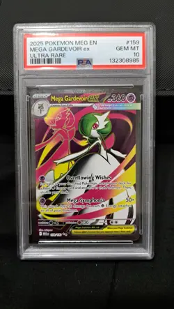 Mega Gardevoir ex 159/132 Me01: Mega Evolution Pokemon TCG PSA 10 - Image 1