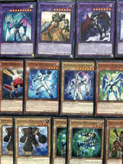 YuGiOh Jaden Classic Elemental Hero Neos Neo-Spacian Deck w/Extra & Side Sleeved - Image 5
