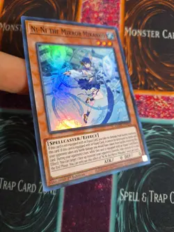 Yu-Gi-Oh! Ni-Ni the Mirror Mikanko AMDE-EN026 Super Rare 1st Edition Near Mint - Image 2