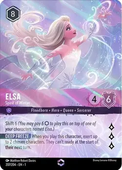 2025 DISNEY LORCANA JPN JA 1 - THE FIRST CHAPTER ELSA - SPIRIT OF WINTER PSA 10 - Image 2