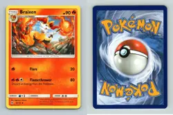 Braixen #16/131 Sun & Moon Forbidden Light Uncommon Pokemon 2018 TCG Card - Image 1