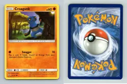 Croagunk #63/131 Sun & Moon Forbidden Light Common Pokemon 2018 TCG Card - Image 1