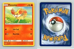 Fennekin #15/131 Sun & Moon Forbidden Light Common Pokemon 2018 TCG Card - Image 1