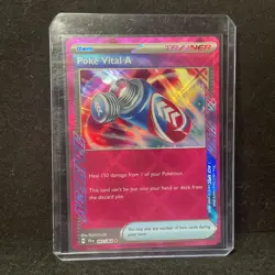 Trainer Poke Vital A 062/064 Pink Ace Spec Rare Shrouded Fable Pokemon TCG NM - Image 1