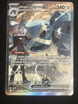 Pokemon Steven's Metagross EX 289/217 ASC 340 HP EX Stage 2 Holo Rare - Image 1