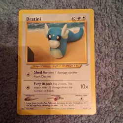 Pokemon Dratini Neo Destiny 63/105 2000 Nintendo Basic Card Pokemon TCG - Image 1