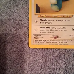 Pokemon Dratini Neo Destiny 63/105 2000 Nintendo Basic Card Pokemon TCG - Image 4