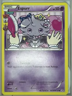Pokemon TCG Espurr RC14/RC32 Generations Radiant Collection Common 60 HP English - Image 1
