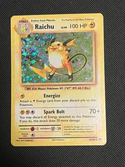 Raichu (36/108) XY: Evolutions - LP/MP - Holo Rare - 2016 - Pokemon TCG - Image 1