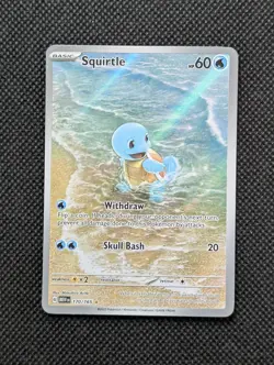 Squirtle IR Illustration Rare Scarlet & Violet 151 170/165 Pokemon TCG English - Image 1