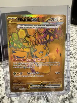 Pokemon Pikachu ex 179/131 Sv: Prismatic Evolutions Hyper Rare Full Art Holo EX - Image 1