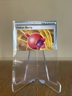 Rare Error/Crimped Cut- Haban Berry #111 Pokemon Prismatic Evolutions - Image 1