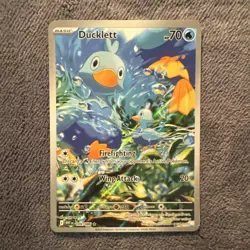 Pokemon Ducklett AR 109/086 White Flare Card English, NM Condition - Image 1
