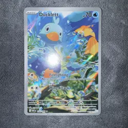 Pokemon Ducklett AR 109/086 White Flare Card English, NM Condition - Image 2