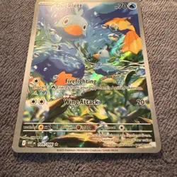 Pokemon Ducklett AR 109/086 White Flare Card English, NM Condition - Image 3