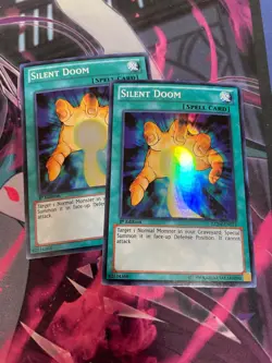 YUGIOH - SILENT DOOM X2 - SUPER RARE - LCJW - 1ST ED - NM/LP - Image 1