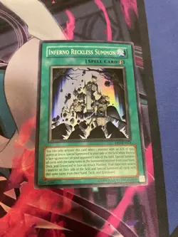 YUGIOH - INFERNO RECKLESS SUMMON - SUPER RARE - UNLIMITED - LP - DP2 - Image 1