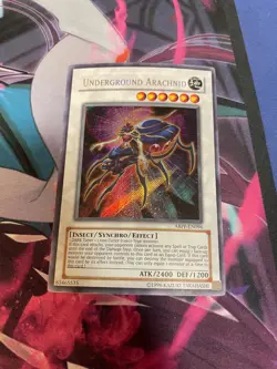 YUGIOH - UNDERGROUND ARACHNID - SECRET RARE - ABPF - UNLIMITED - NM - Image 1