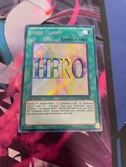 YUGIOH - HERO FLASH - SECRET RARE - 1ST ED - NM - RYMP - Image 1