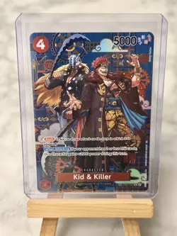 One Piece TCG The Azure Sea's Seven Kid & Killer EB01-003 (SP) Foil Alt Art - Image 3