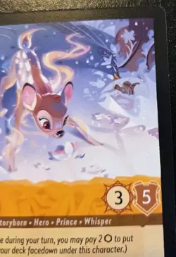 Bambi - Ethereal Fawn 24/204 Super Rare Winterspell Disney Lorcana TCG - Image 3