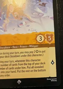 Bambi - Ethereal Fawn 24/204 Super Rare Winterspell Disney Lorcana TCG - Image 5