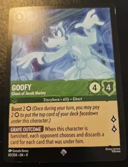 Goofy - Ghost Of Jacob Marley 83/204 Super Rare Winterspell Disney Lorcana TCG - Image 1