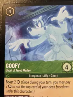 Goofy - Ghost Of Jacob Marley 83/204 Super Rare Winterspell Disney Lorcana TCG - Image 2