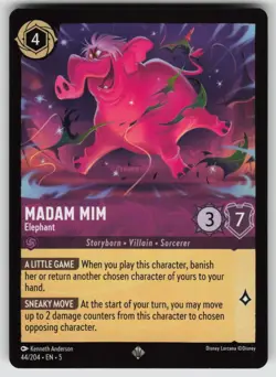 Madam Mim - Elephant Super Rare Shimmering Skies 44/204 Disney Lorcana - Image 1